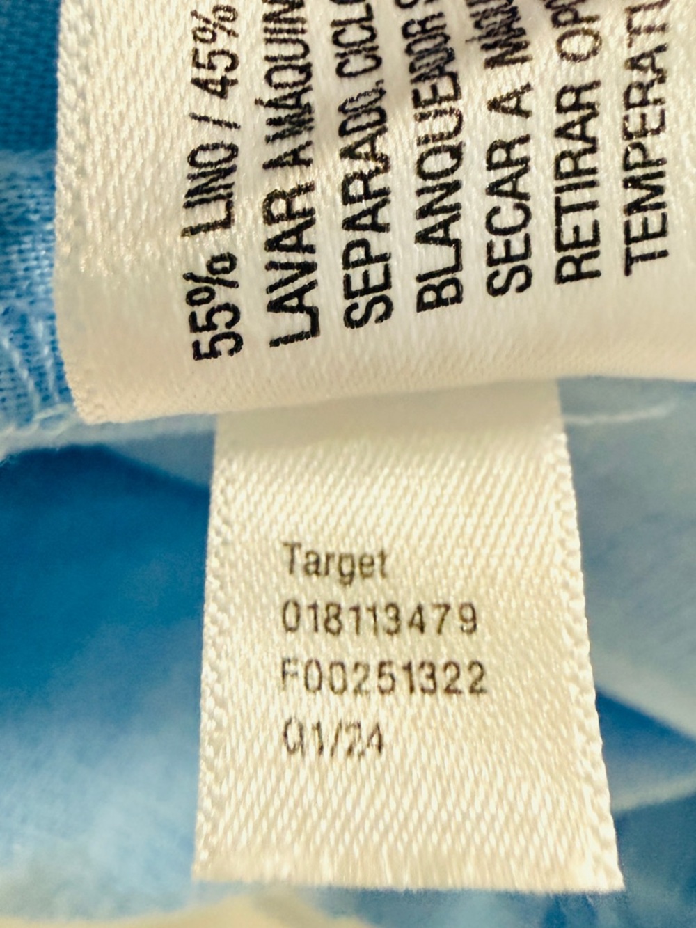 A New Day Women’s Light Blue Linen Blend Shorts Size M Elastic Waist - Picture 7 of 9